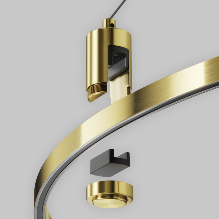 Componente sub tensiune pentru sisteme de iluminat Accesorii pentru șine Flarity, Aluminiu Alamă, Maytoni TRA154SW-BB-R-BS [4]