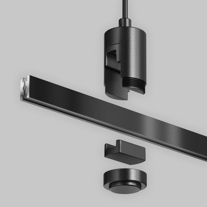 Componente sub tensiune pentru sisteme de iluminat Accesorii pentru șine Flarity Negru Aluminiu -W MAYTONI TRA157SW-B1-B [4]