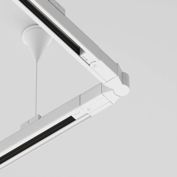 Componente sub tensiune pentru sisteme de iluminat Accesorii pentru șine Trinity, Plastic Alb, Maytoni TRA005CS-31W [4]