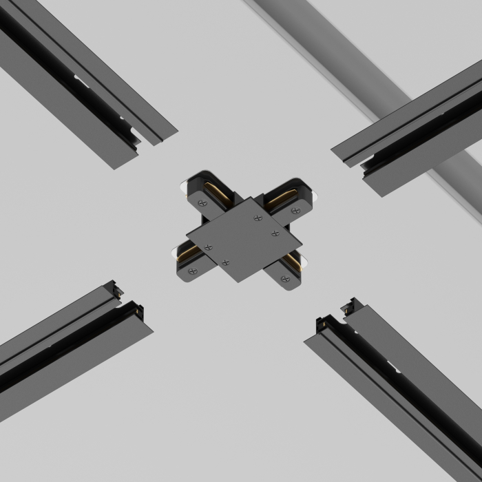 Componente sub tensiune pentru sisteme de iluminat Accesorii pentru șine Unity, Aluminiu Negru, Maytoni TRA002CX-11B [4]