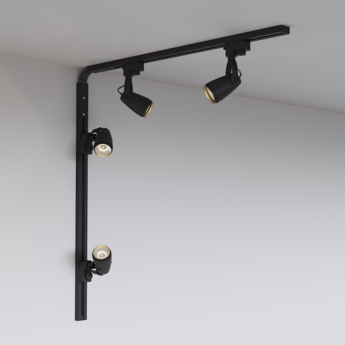 Componente sub tensiune pentru sisteme de iluminat Accesorii pentru șine Unity, Plastic Negru, Maytoni TRA001CF-11B [3]