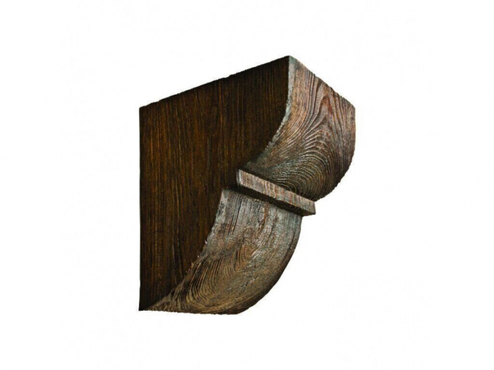 Consola decorativa din poliuretan, maro inchis, modern, ED015D - 17x19x22 cm [1]