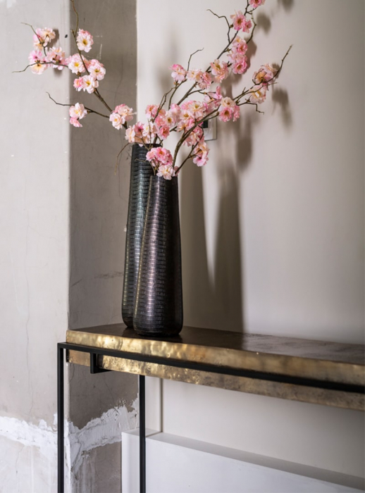 Consola hol premium metal Rami 140x37,5 cm stil industrial blat auriu sampanie, 825034 - Richmond Interiors [6]