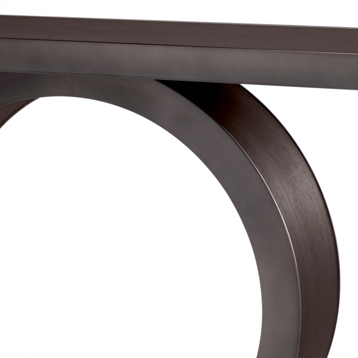   Consola Odis din furnir de steBorcan mocha cu finisaj bronz 117650 EICHHOLTZ [5]