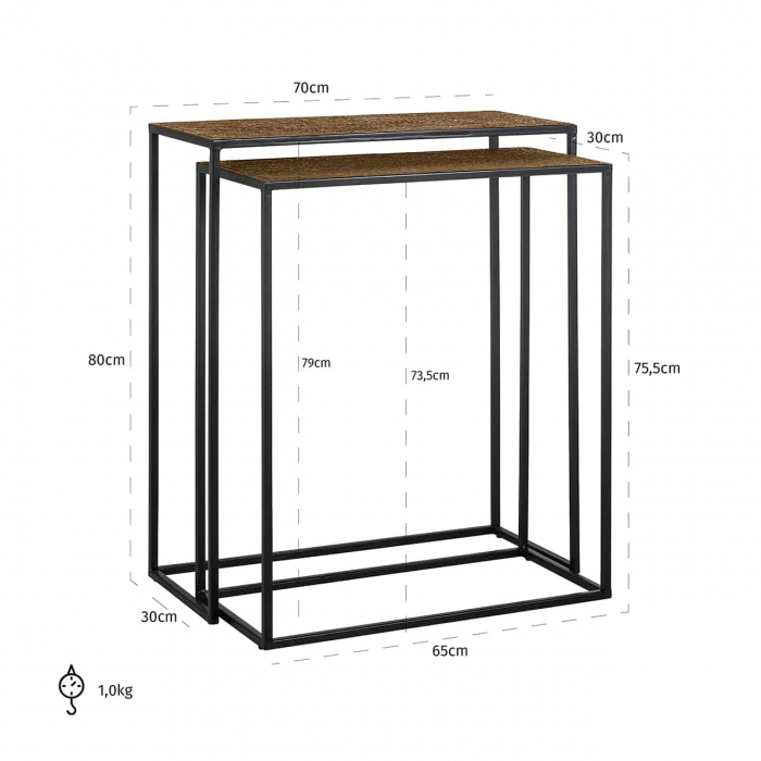 Console Bristol set de 2, 825206 - Richmond Interiors [4]