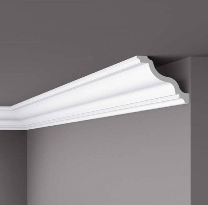 Cornisa decorativa din polimer rigid C11 - 10.8x11.2x200 cm [2]