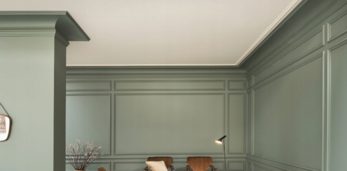 Cornisa decorativa din polimer rigid C16 - 8.7x8.7x200 cm [5]