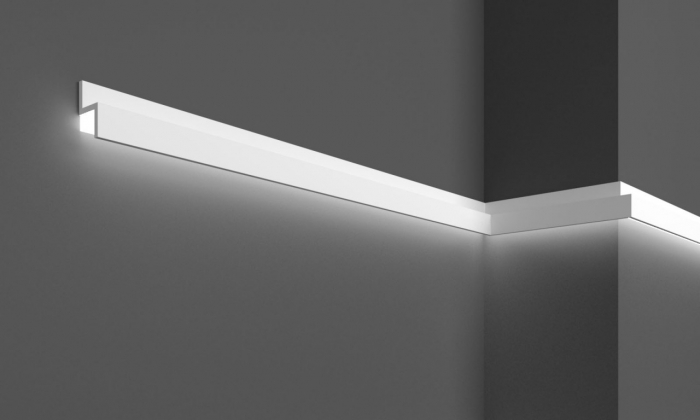 Cornisa decorativa din polimer rigid KH902 - 4x2.2x200 cm [4]