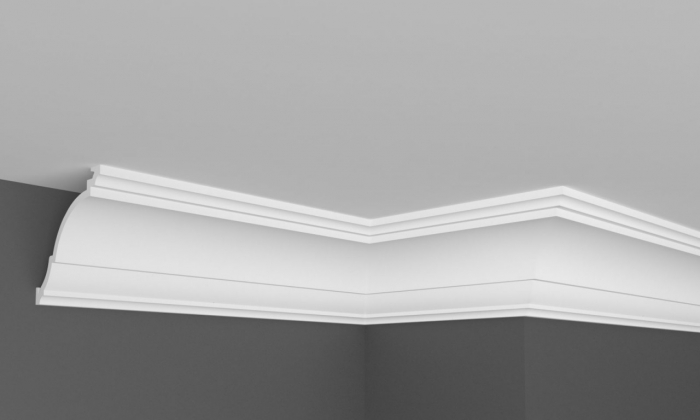 Cornisa decorativa din polimer rigid KH911 - 8.2x8.2x200 cm [1]