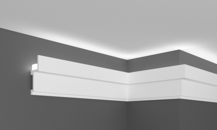 Cornisa decorativa din polimer rigid KH915 - 7x2.7x200 cm [1]