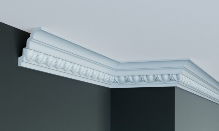 Cornisa decorativa din poliuretan C701 - 7.9x5.2x200 cm [1]