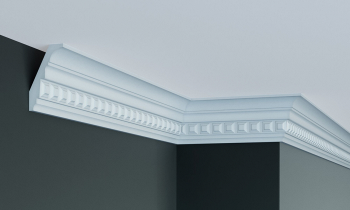 Cornisa decorativa din poliuretan C704 - 8.6x5x200 cm [1]