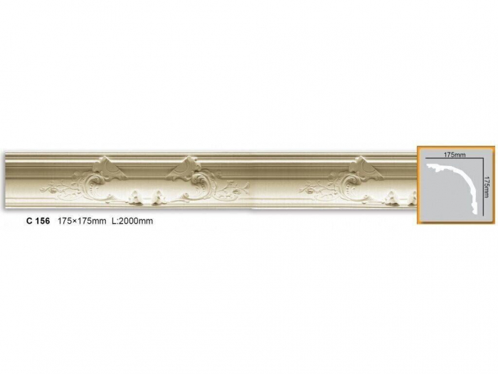 Cornisa decorativa din poliuretan C756 - 17.5x17.5x200 cm [1]