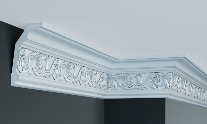 Cornisa decorativa din poliuretan C933 - 14x6.5x200 cm [1]