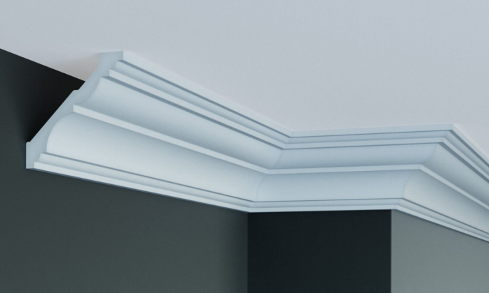 Cornisa decorativa din poliuretan Flexibil P802F - 10x9.8x200 cm [2]