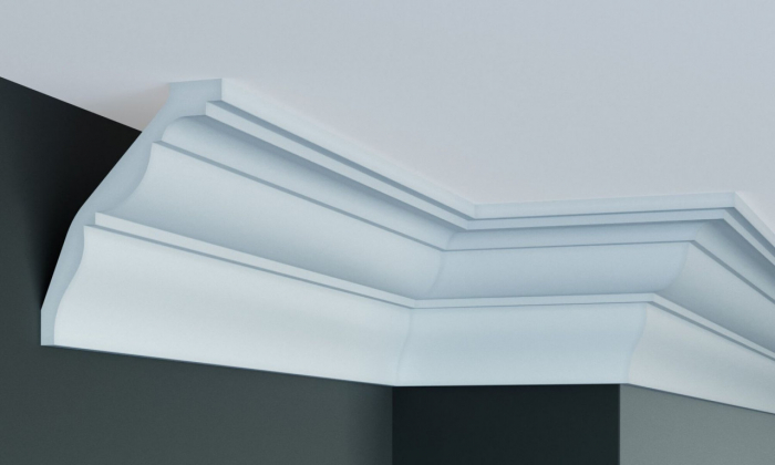 Cornisa decorativa din poliuretan Flexibil P804F - 14.2x11.2x200 cm [2]