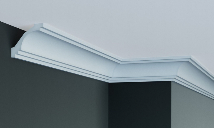 Cornisa decorativa din poliuretan Flexibil P807F - 6.8x7.3x200 cm [2]