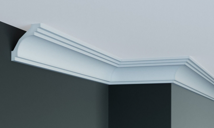 Cornisa decorativa din poliuretan Flexibil P807F - 6.8x7.3x200 cm [4]