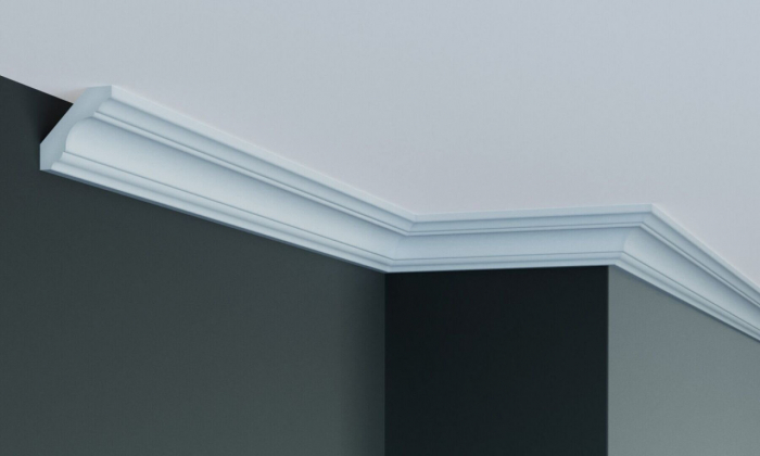 Cornisa decorativa din poliuretan Flexibil P822F - 5x4.8x200 cm [1]