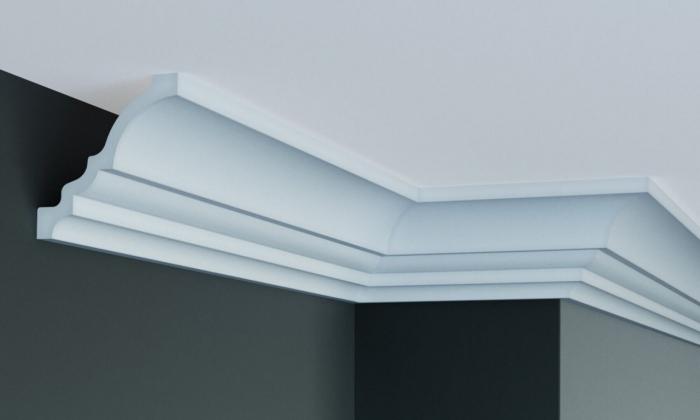 Cornisa decorativa din poliuretan Flexibil P823F - 10x10x200 cm [2]