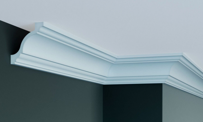 Cornisa decorativa din poliuretan Flexibil P835F - 8.3x8.3x200 cm [1]