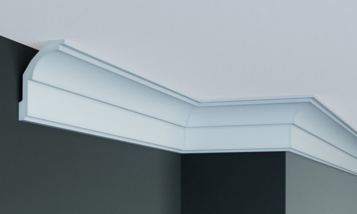 Cornisa decorativa din poliuretan Flexibil P872F - 9.7x6.3x200 cm [2]