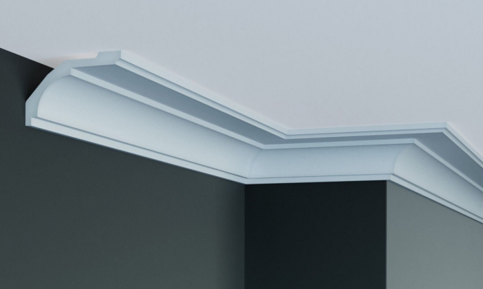 Cornisa decorativa din poliuretan Flexibil P872F - 9.7x6.3x200 cm [4]
