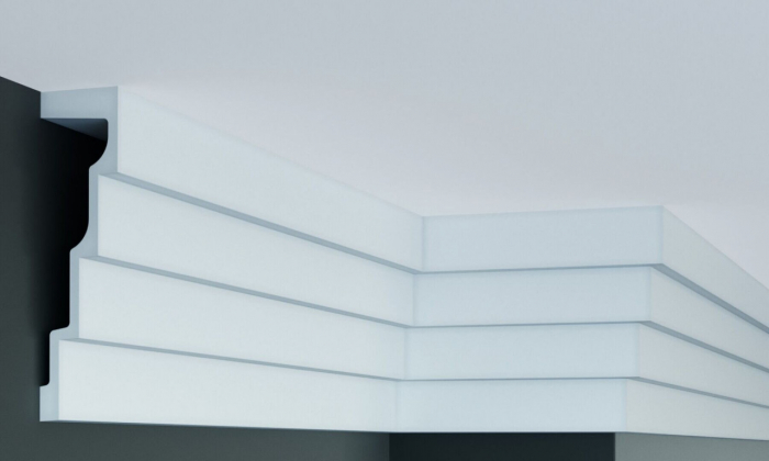 Cornisa decorativa din poliuretan Flexibil P886F - 5x19x200 cm [1]