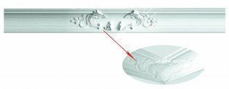 Cornisa decorativa din poliuretan K197 - 12x12.4x2.44 cm [1]