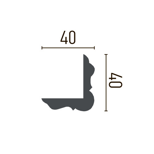 Cornisa decorativa din poliuretan P817 - 4x4x244 cm [2]