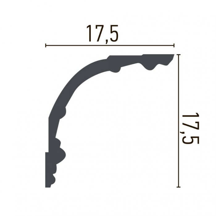 Cornisa decorativa din poliuretan P849 - 17.5x17.5x200 cm [5]