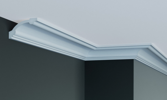 Cornisa decorativa din poliuretan P857 - 5x8.3x200 cm [4]