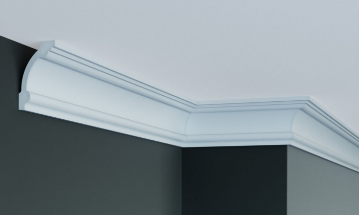 Cornisa decorativa din poliuretan P857 - 5x8.3x200 cm [2]