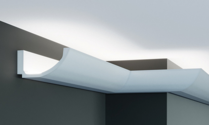 Cornisa decorativa din poliuretan P883 - 6x12.5x200 cm [5]