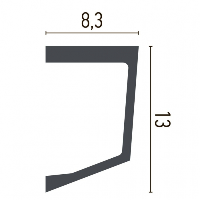 Cornisa decorativa din poliuretan P885 - 13x8.3x200 cm [3]