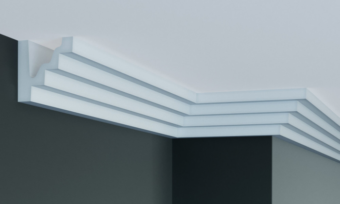 Cornisa decorativa din poliuretan P887 - 8x8x200 cm [4]
