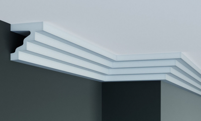 Cornisa decorativa din poliuretan P887 - 8x8x200 cm [2]
