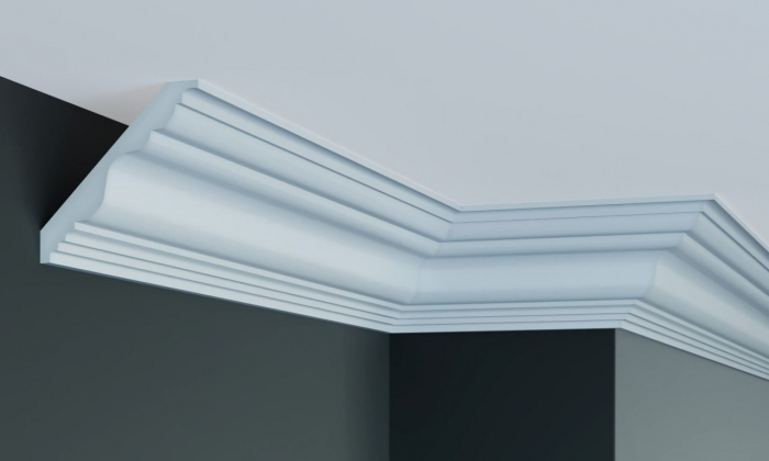Cornisa decorativa din poliuretan P909 - 10x10x200 cm [2]