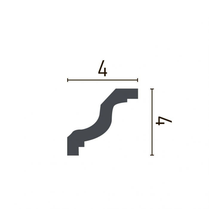 Cornisa decorativa din poliuretan P924 - 4x4x200 cm [5]