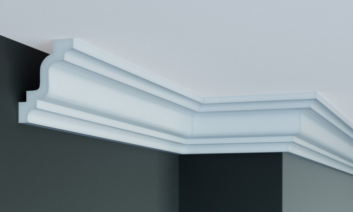 Cornisa decorativa din poliuretan P927 - 10.2x7.6x200 cm [1]