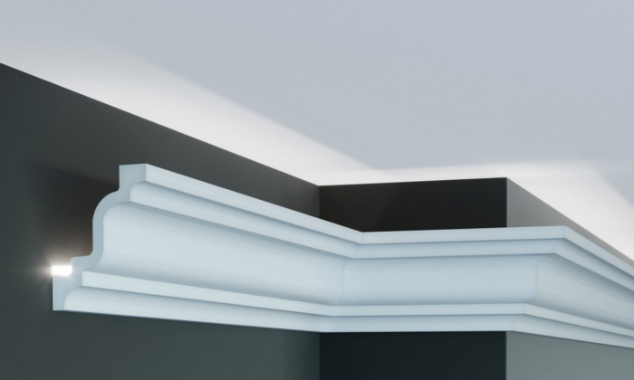 Cornisa decorativa din poliuretan P927 - 10.2x7.6x200 cm [4]