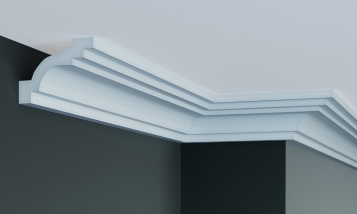 Cornisa decorativa din poliuretan P928 - 10.2x7.6x200 cm [2]