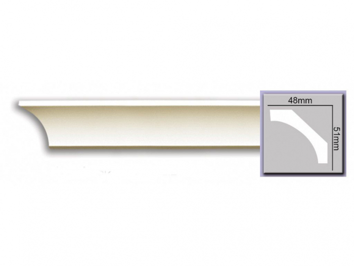 Cornisa decorativa din poliuretan P941 - 5.1x4.8x200 cm [2]