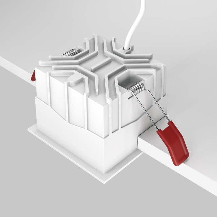 Corp de iluminat încastrat Alfa LED, Aluminiu și plastic Alb, 15W, MAYTONI DL043-01-15W3K-D-SQ-W [6]