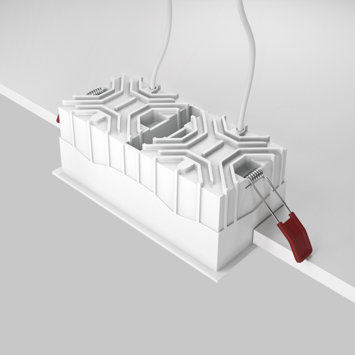 Corp de iluminat încastrat Alfa LED, Aluminiu și plastic Alb, 30W, MAYTONI DL043-02-15W3K-SQ-W [6]