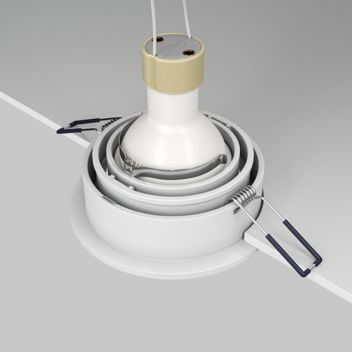 Corp de iluminat încastrat Atom, Aluminiu Alb, 10W, MAYTONI DL025-2-01W [6]