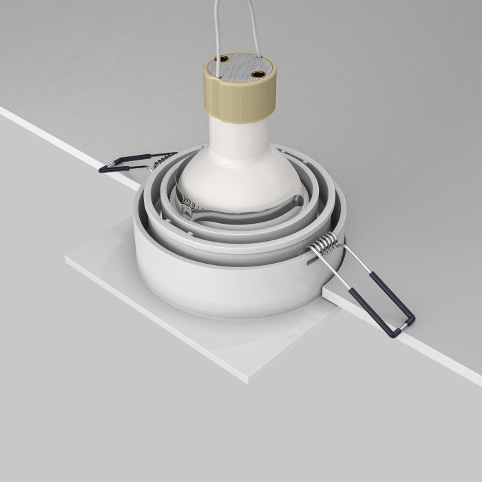 Corp de iluminat încastrat Atom, Aluminiu Alb, 10W, MAYTONI DL026-2-01W [6]