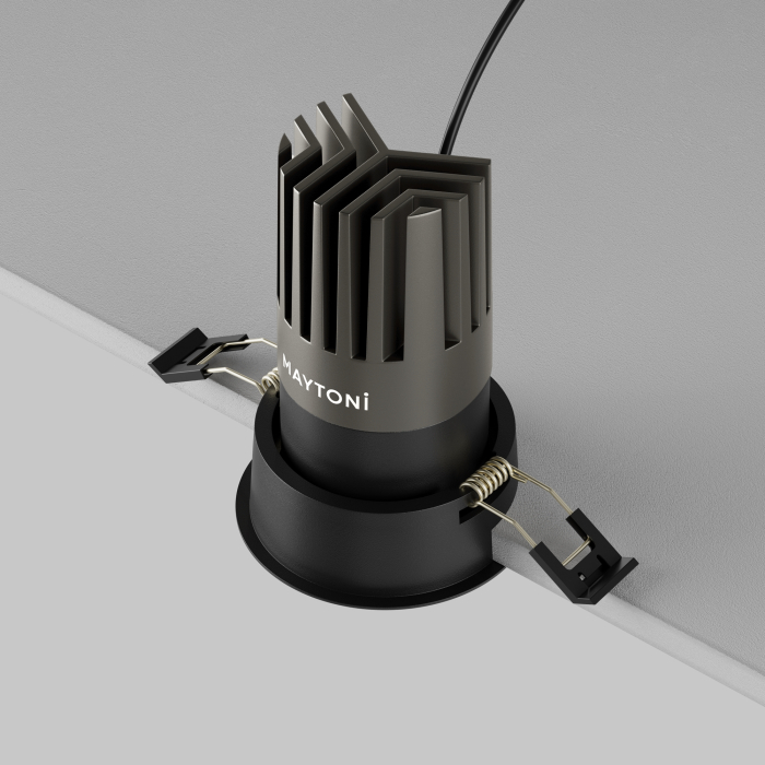 Corp de iluminat încastrat Dip Negru Aluminiu 15W MAYTONI DL118-15W-2.7K-B [6]
