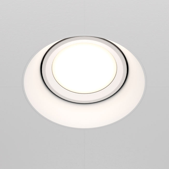 Corp de iluminat încastrat DOT, Aluminiu Alb, 10W, MAYTONI DL042-01-RD-W [3]