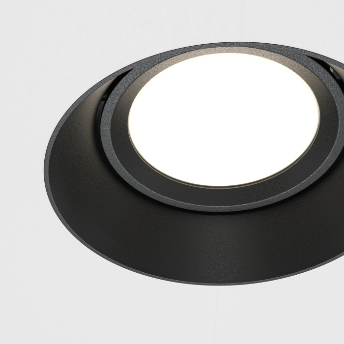 Corp de iluminat încastrat DOT, Aluminiu Negru, 10W, MAYTONI DL042-01-RD-B [5]